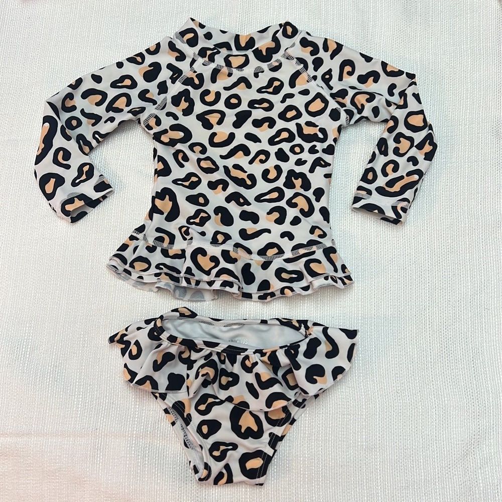 Infamous Mini Swim Leopard Girls Swimsuit